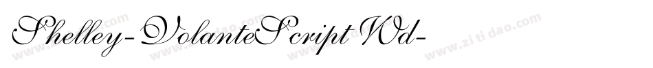 Shelley-VolanteScript Wd字体转换